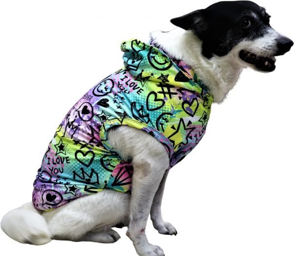 Graffitti Hoodie For Dogs - Image 2