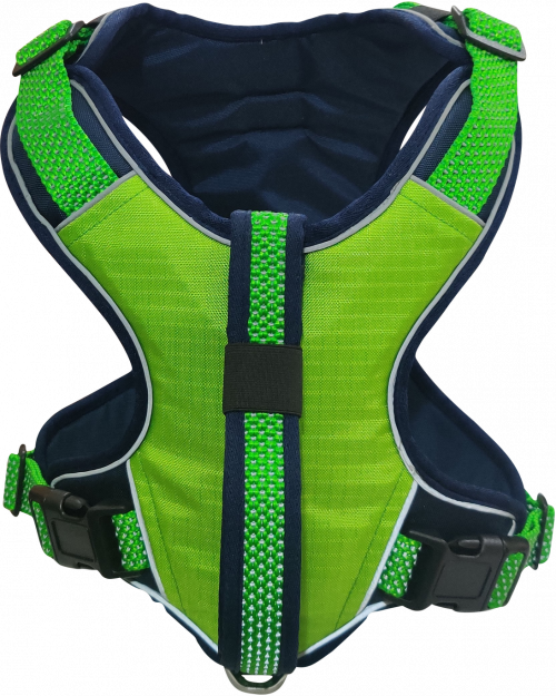 No Pull Dog Harness with front Clip - Neon Green