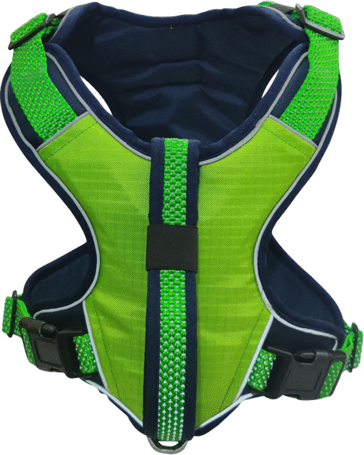 No Pull Dog Harness with front Clip - Neon Green