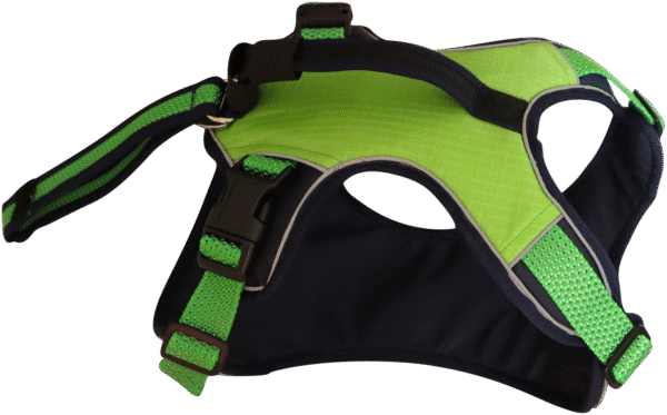 No Pull Dog Harness with front Clip - Neon Green - Image 3