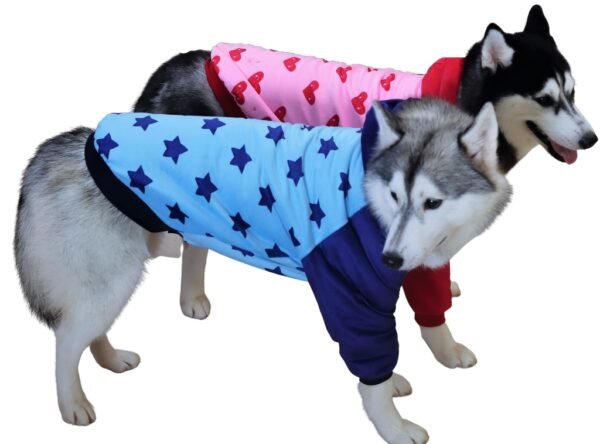 Hearts Pink and Red Henley for Dogs - Image 3