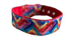 Rainbow Mosaic Dog Collar