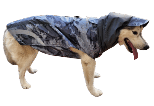 Doxters Black Digital Camo Zoomster Dog Raincoat
